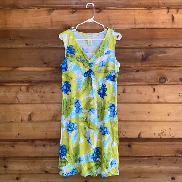 Caribbean Joe Island Supply Co. | Tropical Print Sleeveless Dress